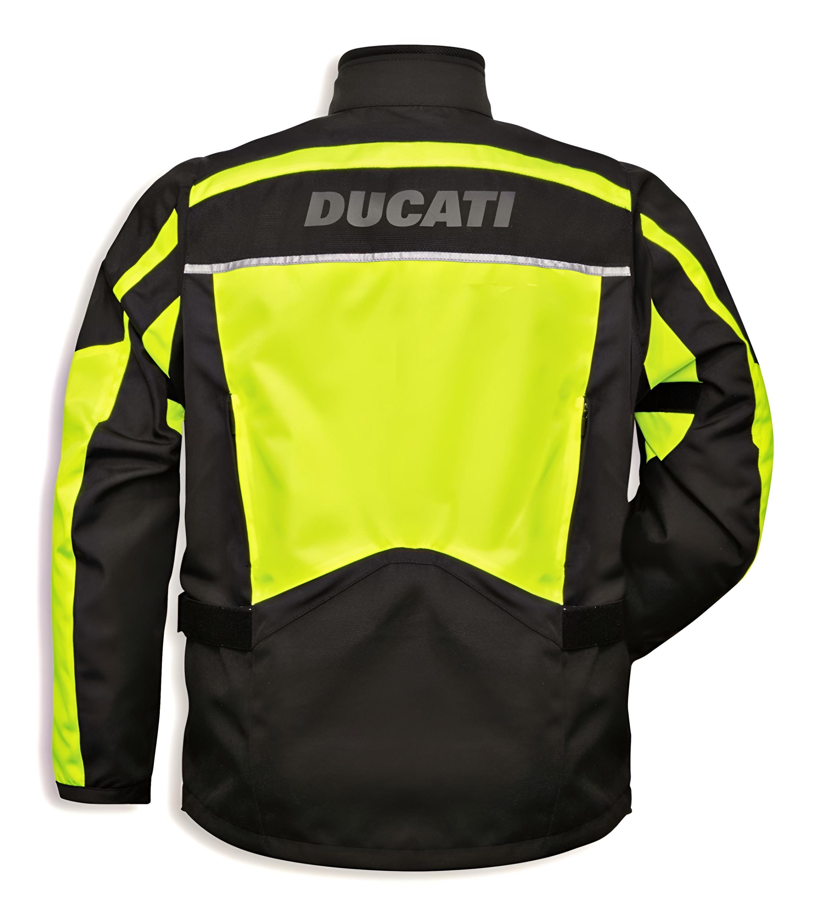 Ducati Tour HV V2 Mesh Fabric Motorcycle Jacket | High-visibility