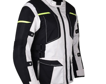 Chaqueta textil para motociclista para hombre / Chaqueta impermeable de cordura para turismo y conducción durante toda la temporada