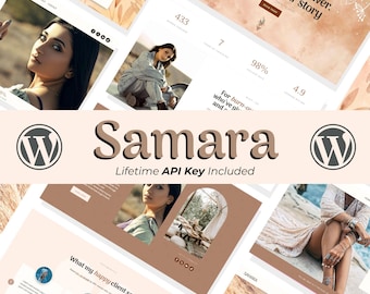 Boho WordPress Template for Coaches & Healers | Samara Theme | Feminine Website Design | Official Divi LTD API Key Included