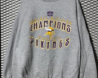 Vintage 2000s NFL Minnesota Vikings Central Division Champions Sweatshirt Size 4X