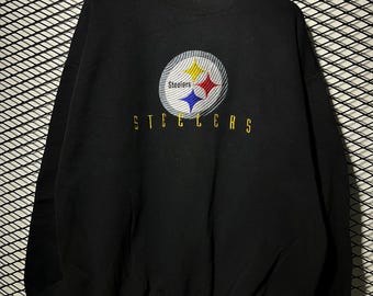 Vintage 2000s NFL Pittsburgh Steelers Embroidered Logo Sweatshirt