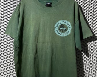 Vintage 2000s Elton John Billy Joel Face2Face Tour T-shirt Size XL