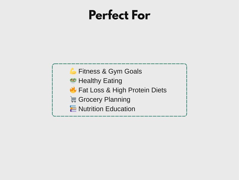 High Protein Low Calorie Food Chart Printable, Protein Foods List PDF ...