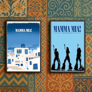 Mamma Mia! Filmaffisch, högkvalitativt canvastryck, hemmabiodekor, galleriväggkonst, oramad