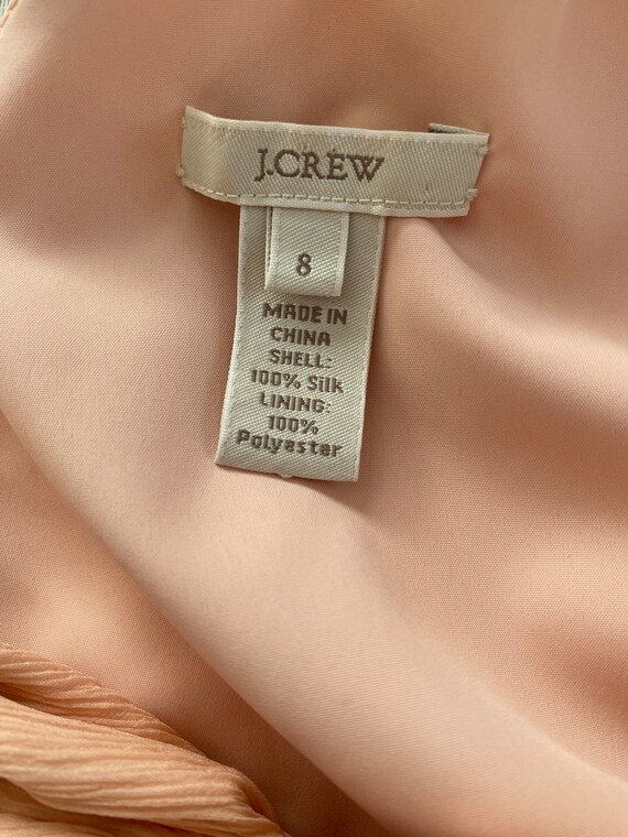 100% Silk J. Crew Chiffon Dress Real Silk Vintage… - image 8