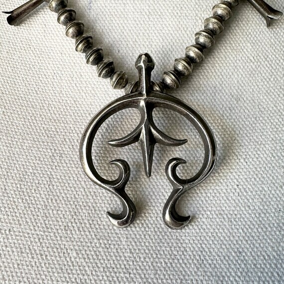 Francis L Begay Navajo Artist Vintage Squash Blossom Naja Necklace