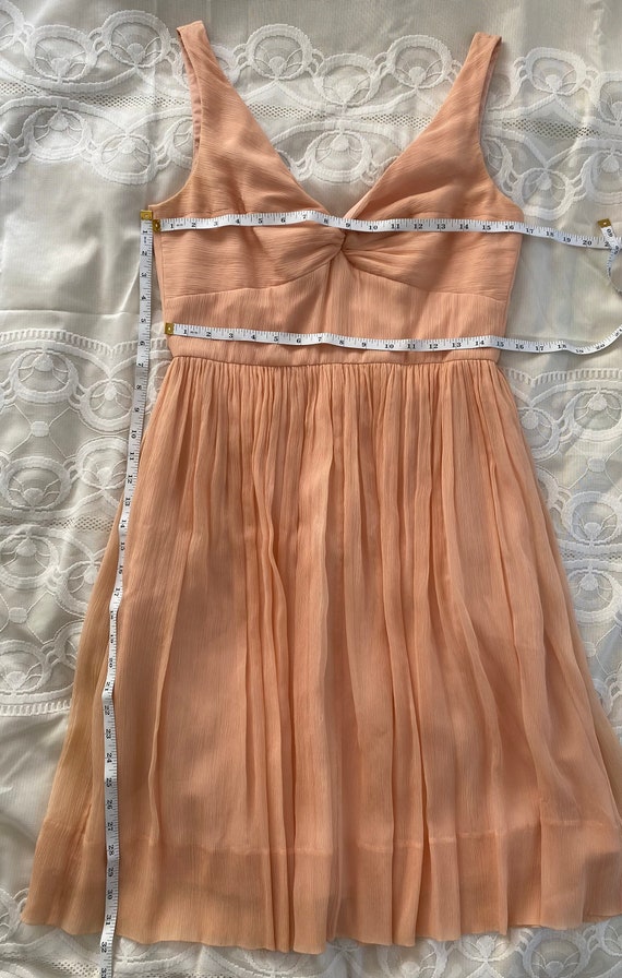 100% Silk J. Crew Chiffon Dress Real Silk Vintage… - image 10