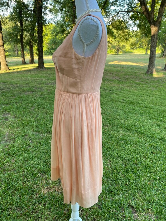 100% Silk J. Crew Chiffon Dress Real Silk Vintage… - image 4