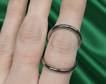 Arthritis ring, Mallet finger splint and Boutonniere deformity finger brace, Adjustable hammered bronze rings