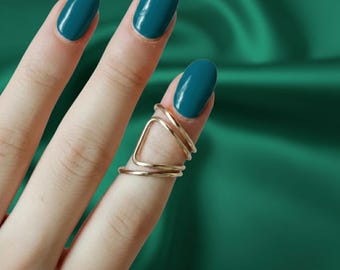 Verstellbarer Splint Ring, Arthritis & Hypermobility Support, Messing Bronze Silber