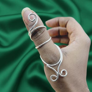 Thumb Splint MCP 925 Silver Arthritis Ring, MCP Hyperextension Splint, Trigger splint Ring, EDS Splint Ring, Thumb splint, Splint Ring