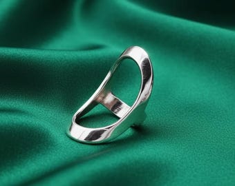 Handmade Sterling Silver Arthritis Ring, Trigger Finger Splint