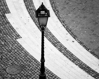 Budapest, Hungary, Black and White, Architecture Photography, Streetlight