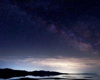 Utah,Desert,Salt Flats, Stars,Night Sky, Milky Way
