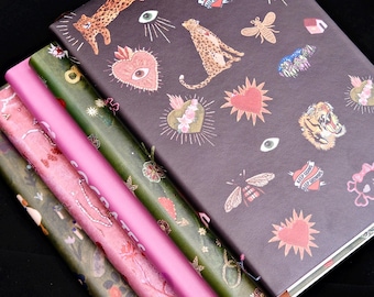 A5 Blank Notebook Journal | Thick Woodfree Paper | PU Leather Cover | 80 Sheets