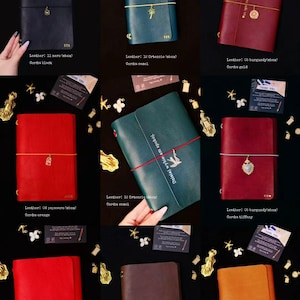 Personalisiertes A5 Trifold Pflanzlich gegerbtes Leder Journal: Nachfüllbares Traveler's Journal-Foil stamping Bild 7