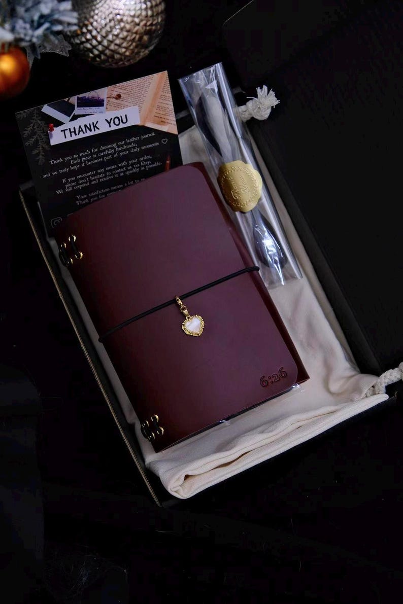 Personalized A5 Trifold Vegetable Tanned Leather Journal: Refillable Traveler's Journal-Foil stamping image 18