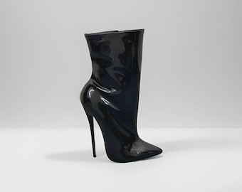 Ultra High Heel Stiletto Ankle Boots 16cm / 6" | Handmade Custom Products for Women & Men
