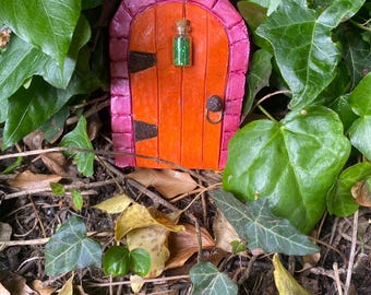 Handcrafted fairy door for garden magic , enchanted home decor