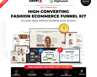 GoHighLevel Fashion Accessories Funnel Template | Winter Product eCommerce Sales Funnel | GHL Landing Page | Figma File + Commercial License