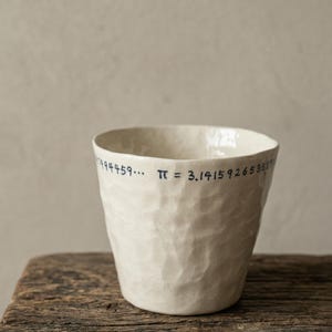 Handcrafted Mugs Pi Pinch Cup, Food Safe Glaze, Artisan Espresso Cup