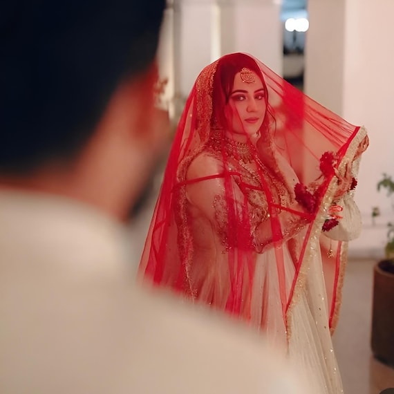nikkah red dress Maroon Nikkah Dress - 66% OFF