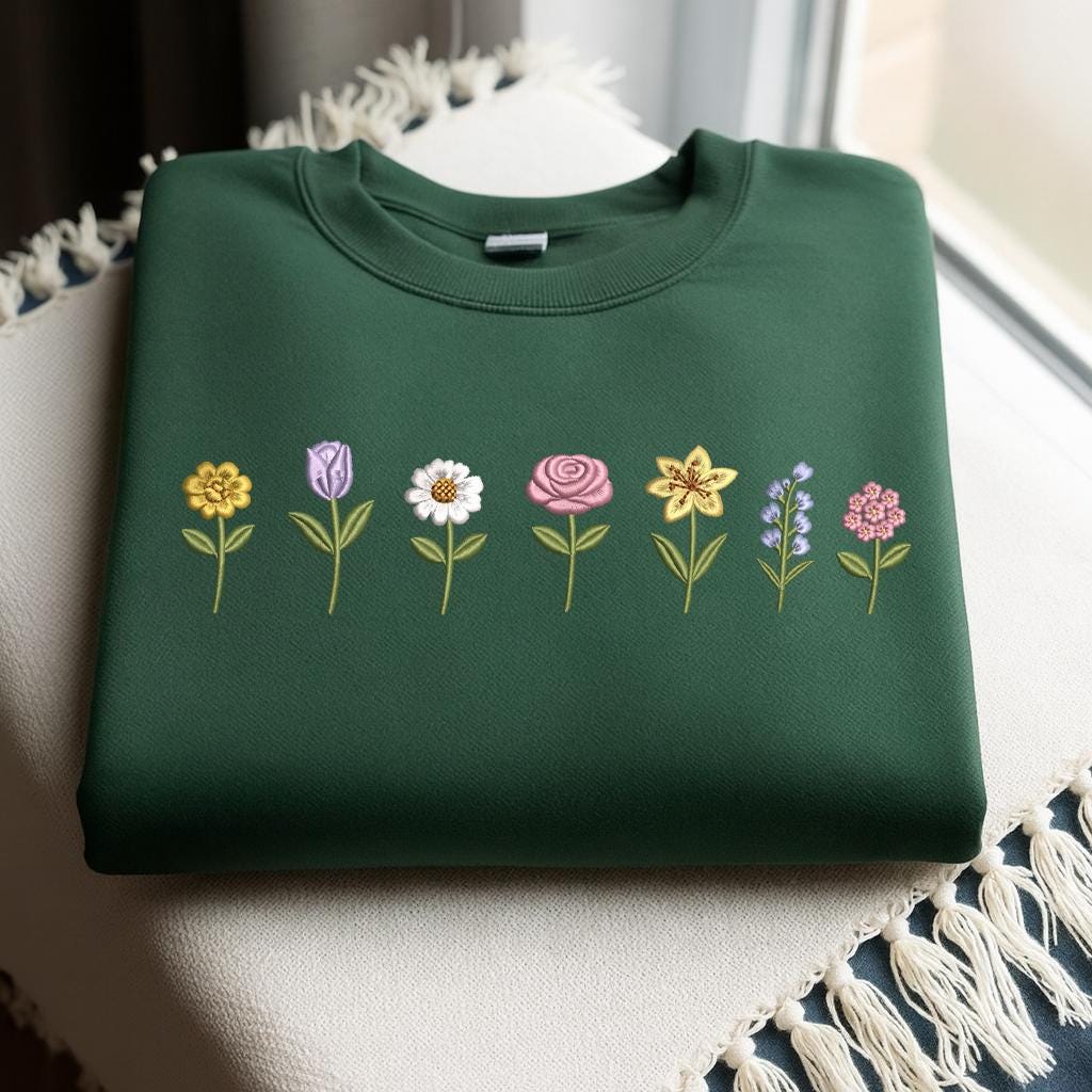 Mini Flower Embroidery Design, Small Floral Set, Tulip Daisy Rose Lily ...