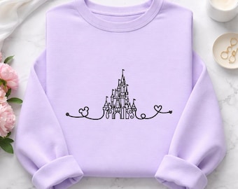 Disney-Inspired Castle Embroidery Design | Magical Fairytale Castle with Mickey Mouse | Digital Embroidery File for Apparel & Home Decor
