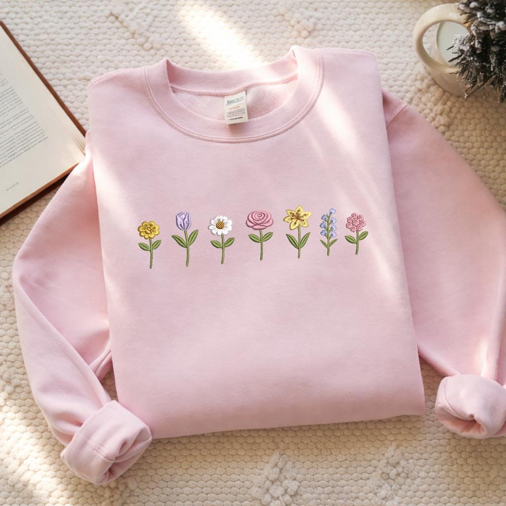 Mini Flower Embroidery Design, Small Floral Set, Tulip Daisy Rose Lily ...