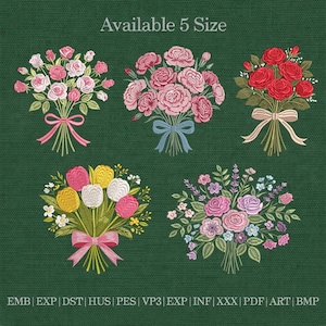 Vintage Flower Embroidery - Etsy