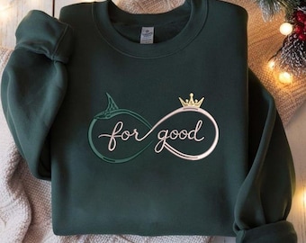 Varita de escoba ilimitada con diseño bordado de infinito, regalo del musical Wicked, Elphaba, Glinda y sus amigos, merchandising de Broadway