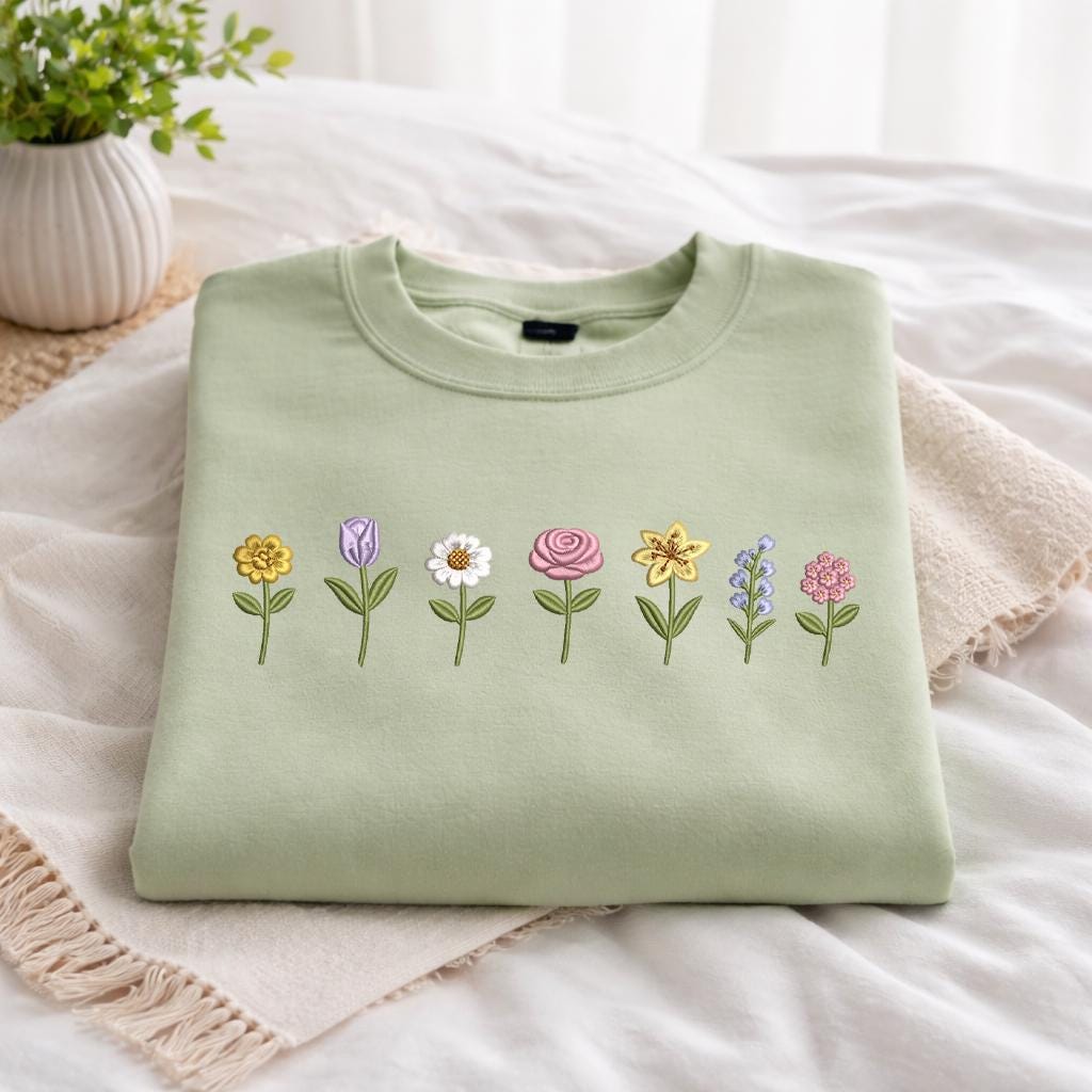 Mini Flower Embroidery Design, Small Floral Set, Tulip Daisy Rose Lily ...