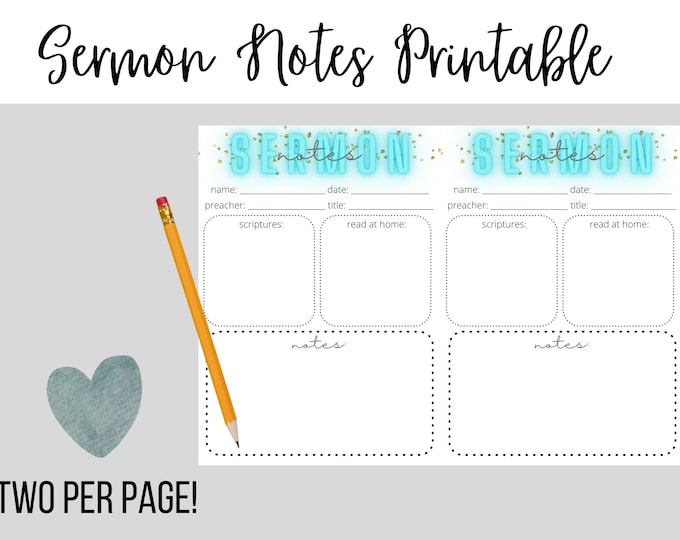 Kids Sermon Notes Drawing Page Bible Journaling - Etsy Israel