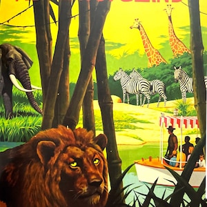 Disneyland  Adventureland Jungle Cruise Art