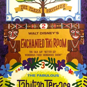 Enchanted Tiki Room Adventureland Disneyland  Brochure Art