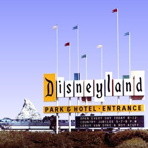 Disneyland  Vintage Entrance Art