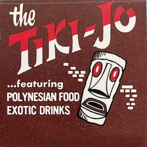 The Tiki-Jo Matchbook Cover Tiki Restaurant  Art