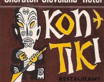 Arte publicitario vintage de Kon Tiki