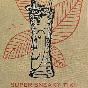 Super Sneaky Tiki  Menu Tiki Art