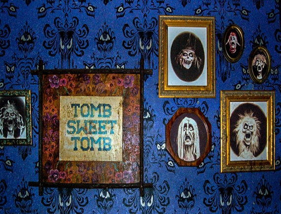 Haunted Mansion Photo From Inside the Ride Disneyland Art - Etsy