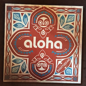 Aloha Enchanted Tiki Room Art Decoupaged on Wood