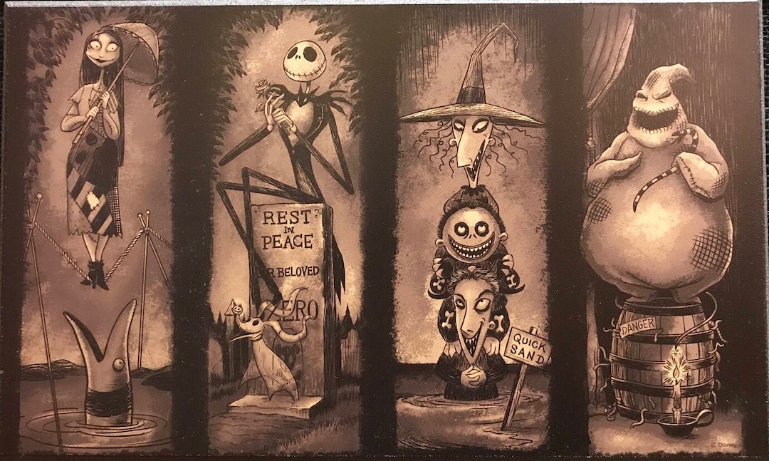Nightmare Before Christmas Haunted Mansion Stretching Portraits