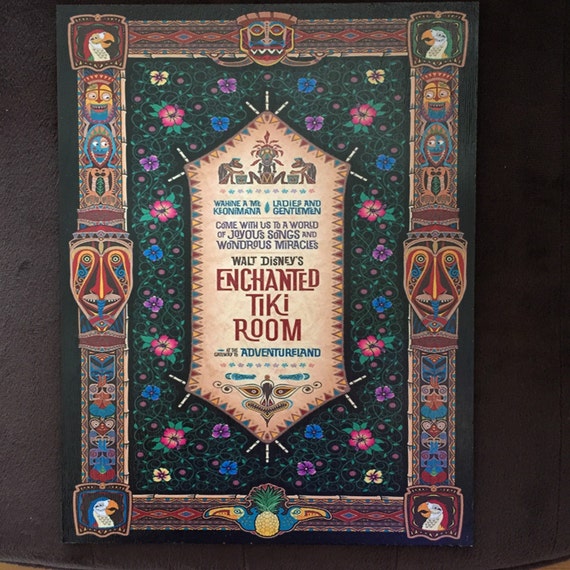 Enchanted Tiki Room Chant Disneyland Art