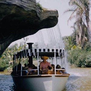 Jungle Cruise 1960s the Back Side of Water  Decoupaged on Wood
