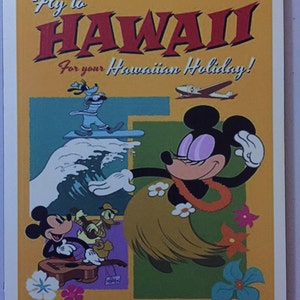 Hawaii Mickey And Minnie Disneyland  Art
