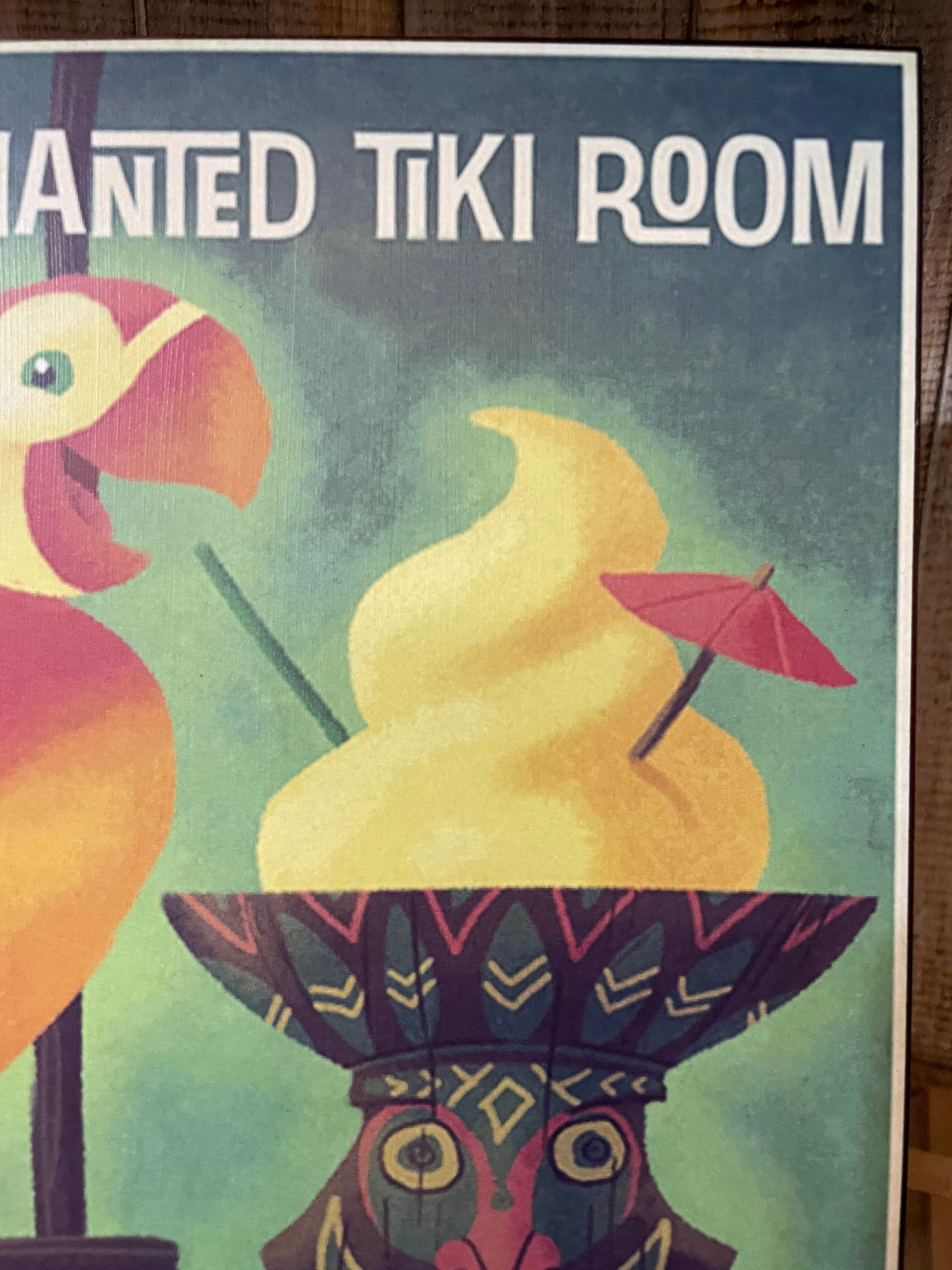Enchanted Tiki Room Disneyland Art Decoupaged on Wood - Etsy
