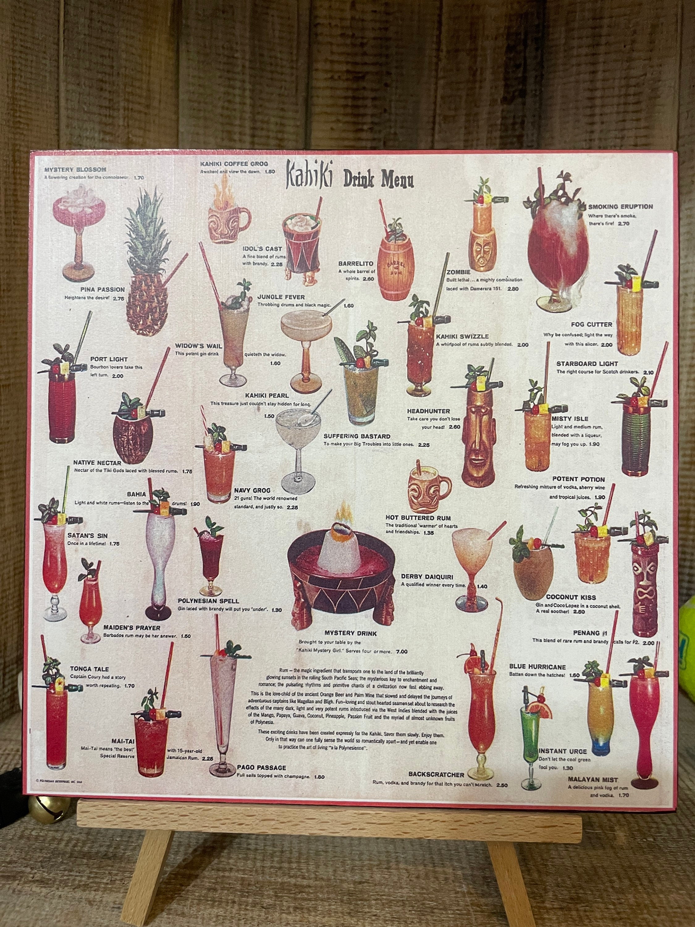 vintage-tiki-restaurant-drink-menu-art-mixed-media-collage-art