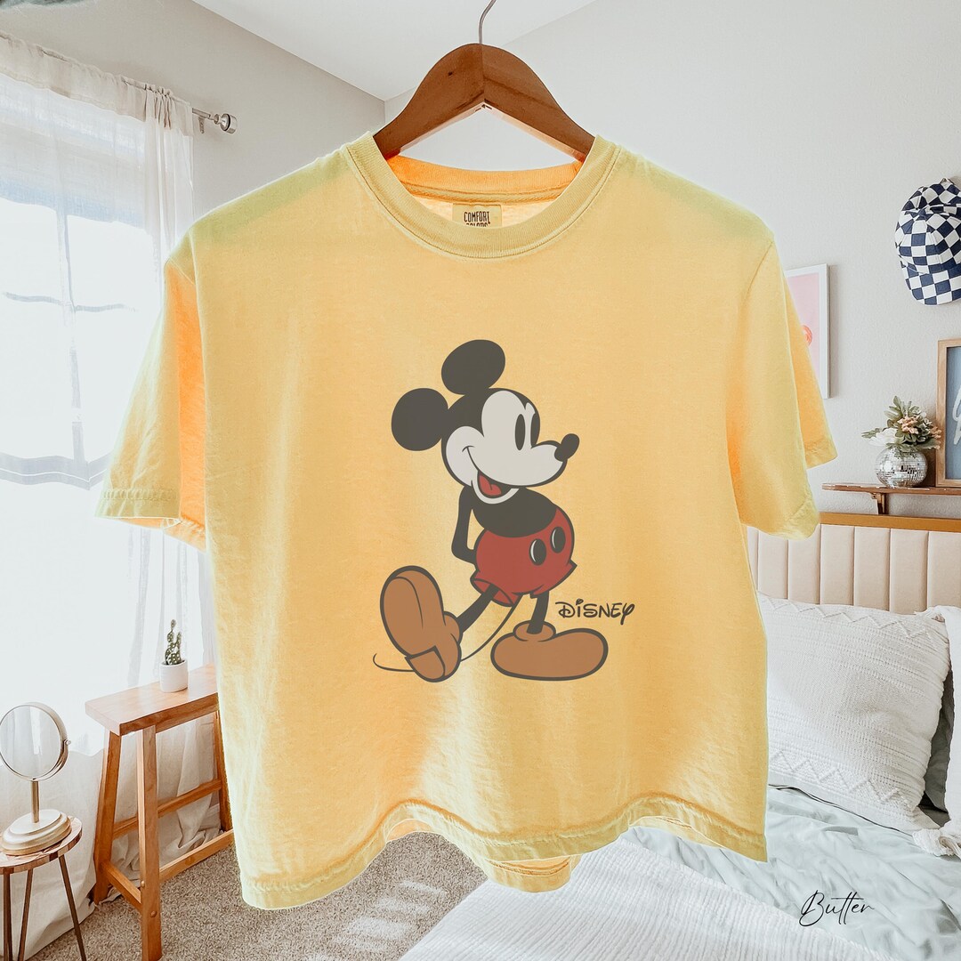 Comfort Colors® Mickey Boxy Cropped Shirt, Retro Mickey T-shirt, Cute ...