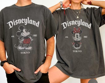 Disneyland Tokyo Shirt, Comfort Colors® Retro Mickey Mouse Disneyland Tokyo Shirts,Disneyland Couple Tee,Tokyo Disney Japan Family Trip Tees