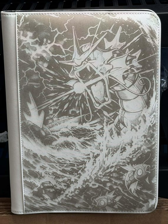 gyarados card binder Magikarp page completed Shiny Red Gyarados Binder Page